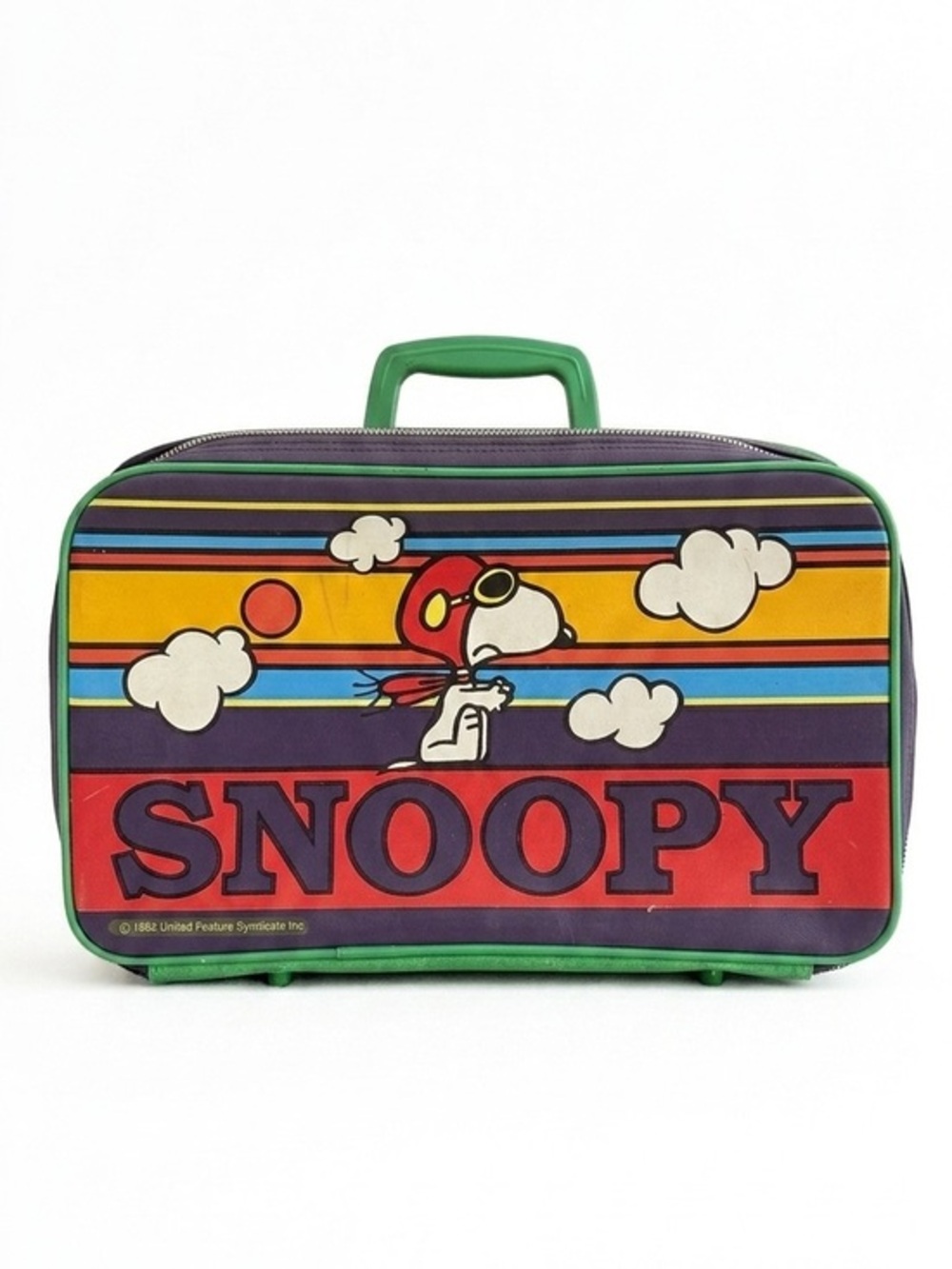 1965 Vintage Snoopy Travel Case Y2K Peanuts Display Collectible Zipper Broken